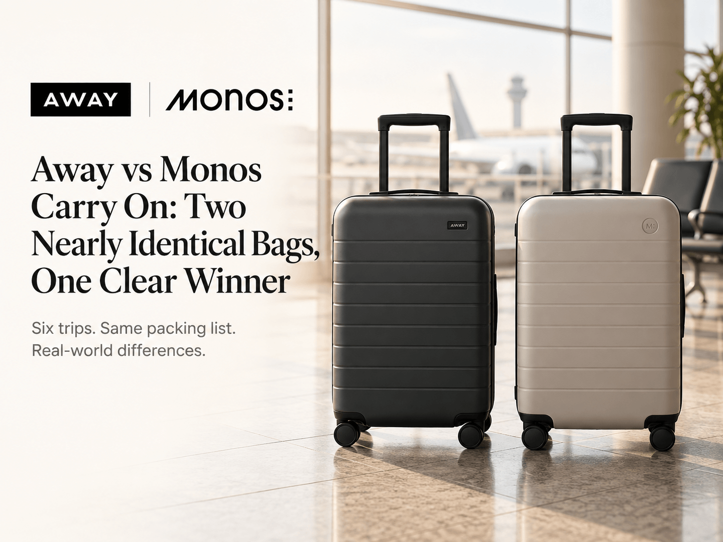 Away vs Monos Carry On: Two Nearly Identical Bags, One Clear Winner